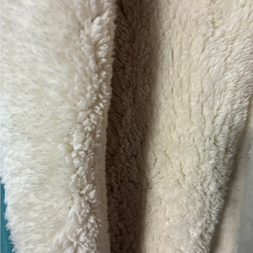 LL Bean 1912 Cozy Teal Sherpa Lined Jacket - Picture 4 of 4